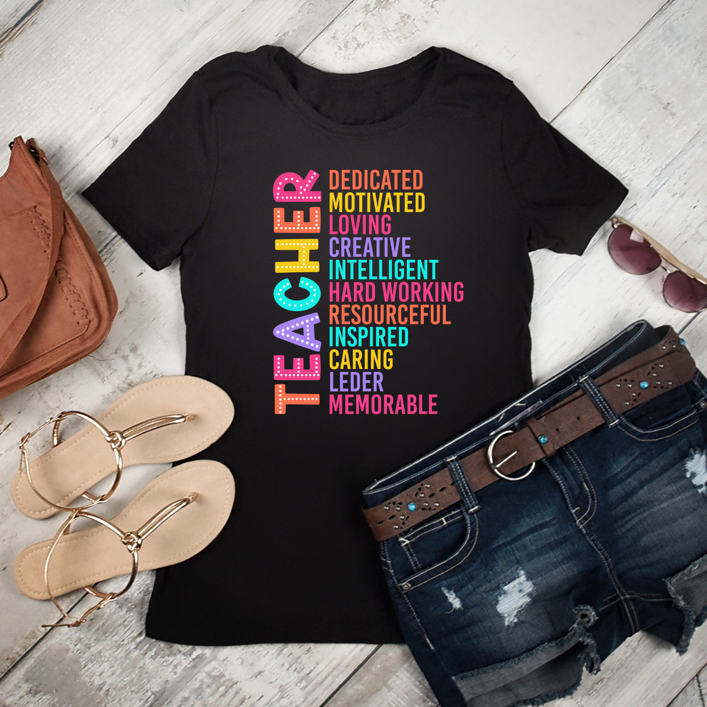 Bright Teacher Acronym T-Shirt |  Inspirational Tee