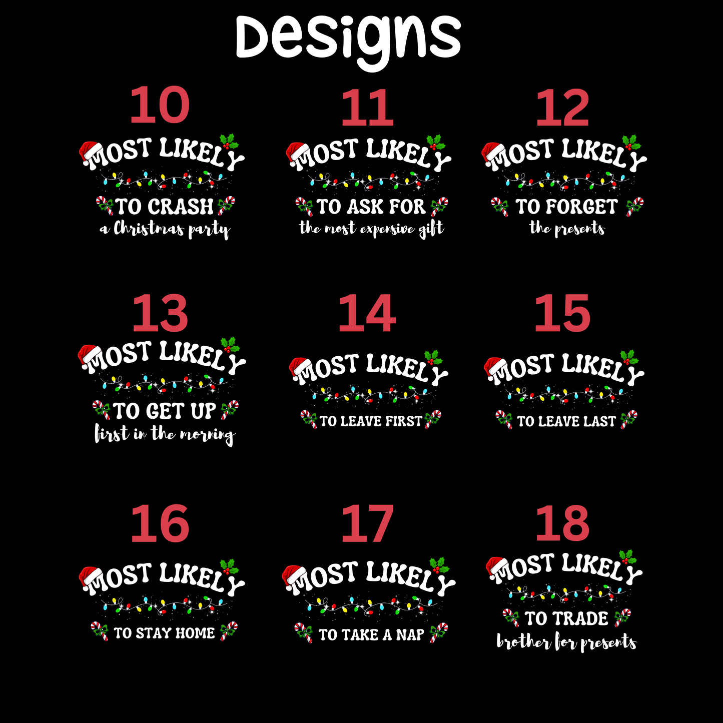 Most Likely To Christmas T-Shirts