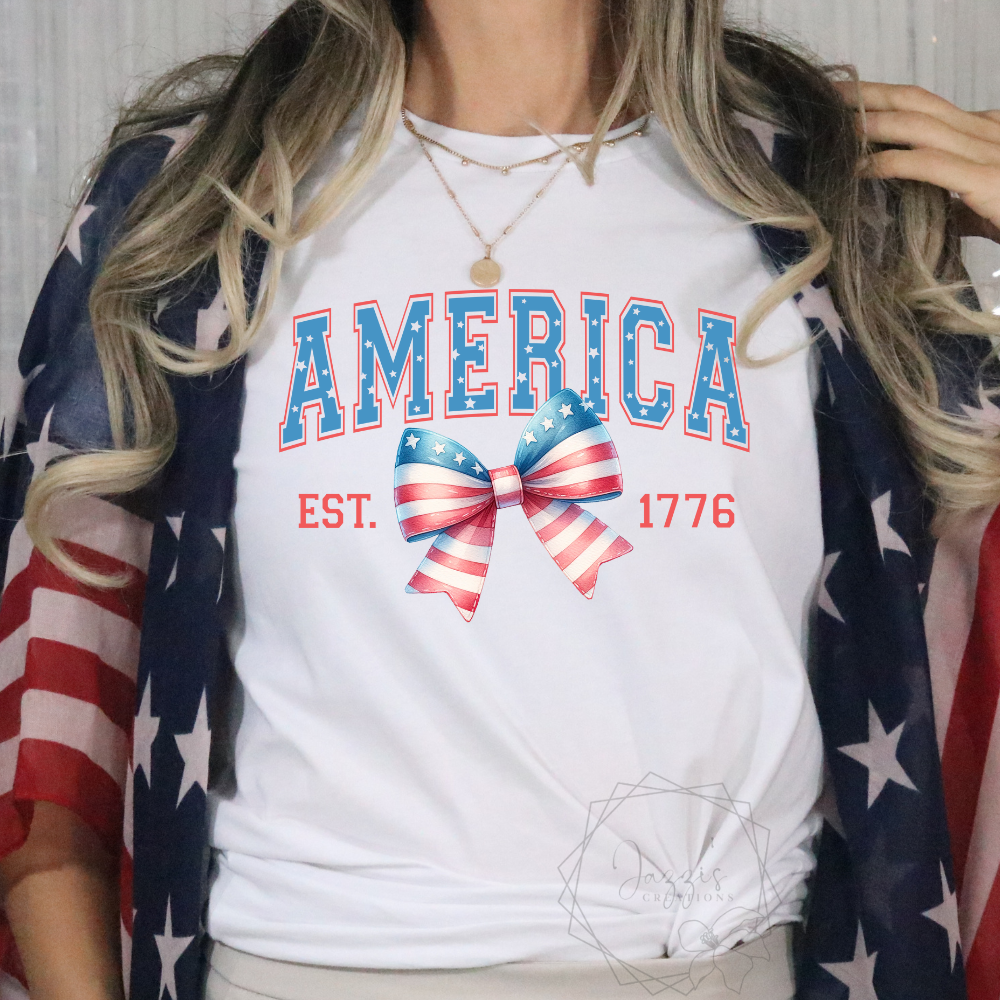 America Coquette Bow T-Shirt