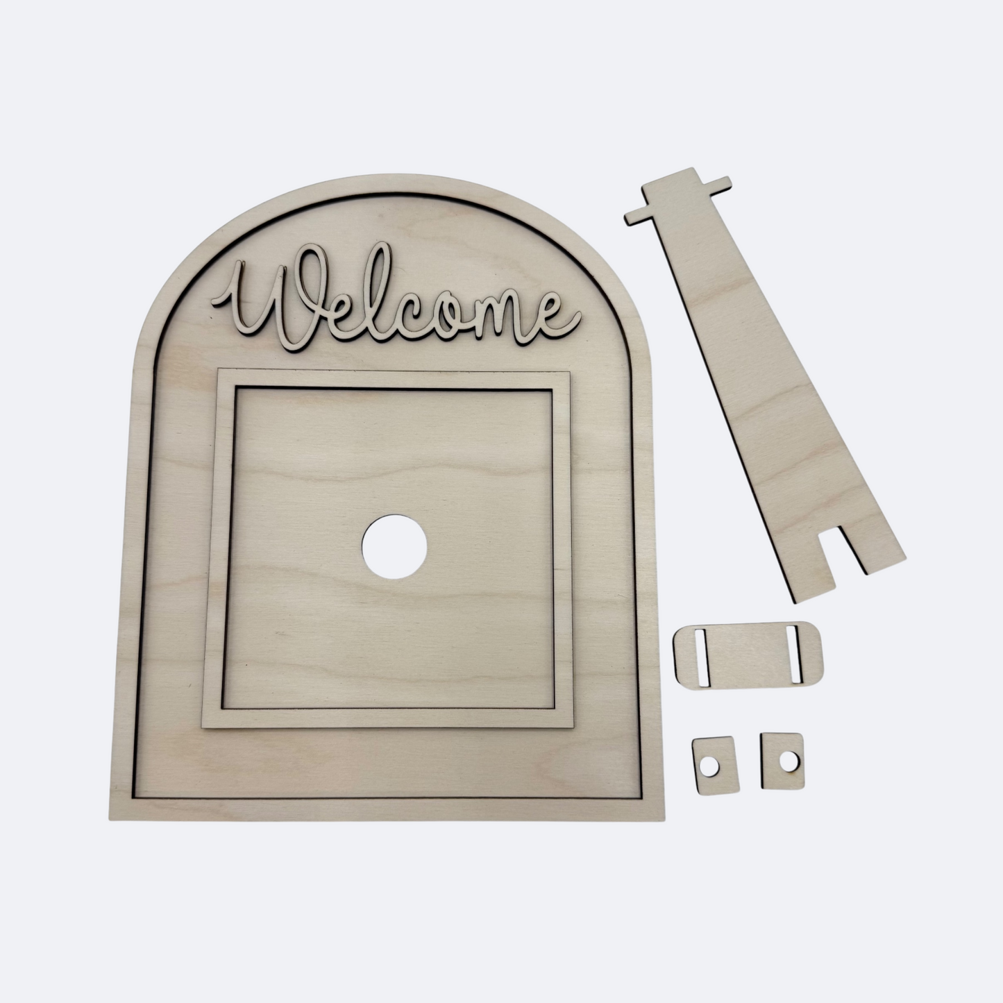 DIY Arched Boho Interchangeable Welcome Frame