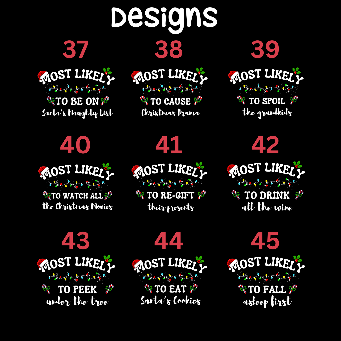 Most Likely To Christmas T-Shirts