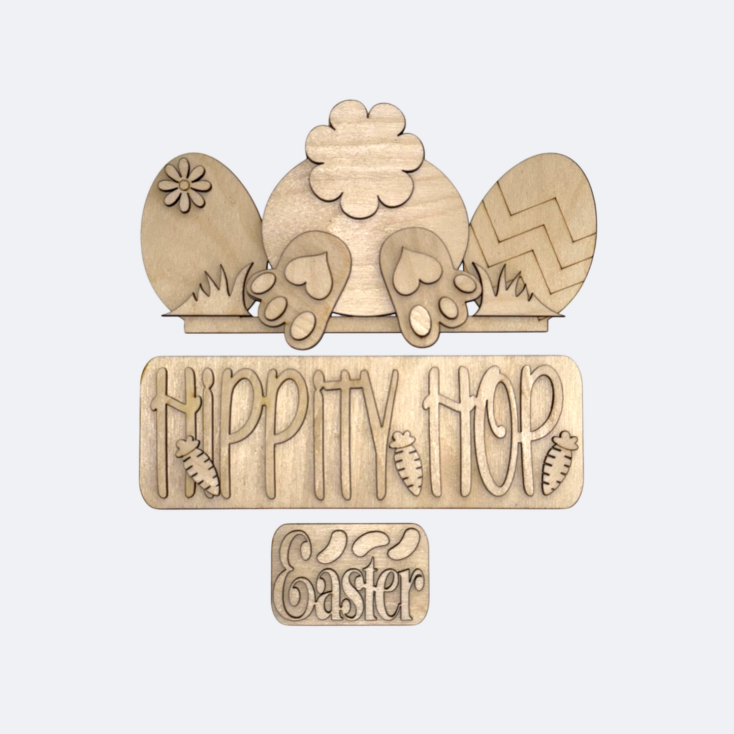 DIY Hippity Hop Easter Bunny Farmhouse Truck Insert – Interchangeable Wooden Spring Paint Kit