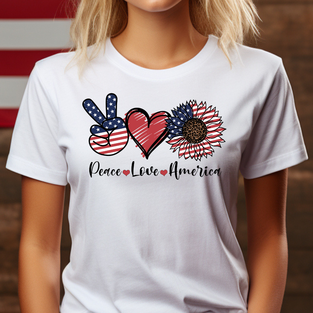 Peace Love America T-Shirt