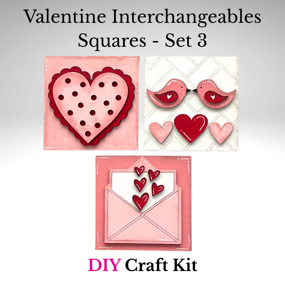 Valentine Interchangeable Squares DIY Craft Kit