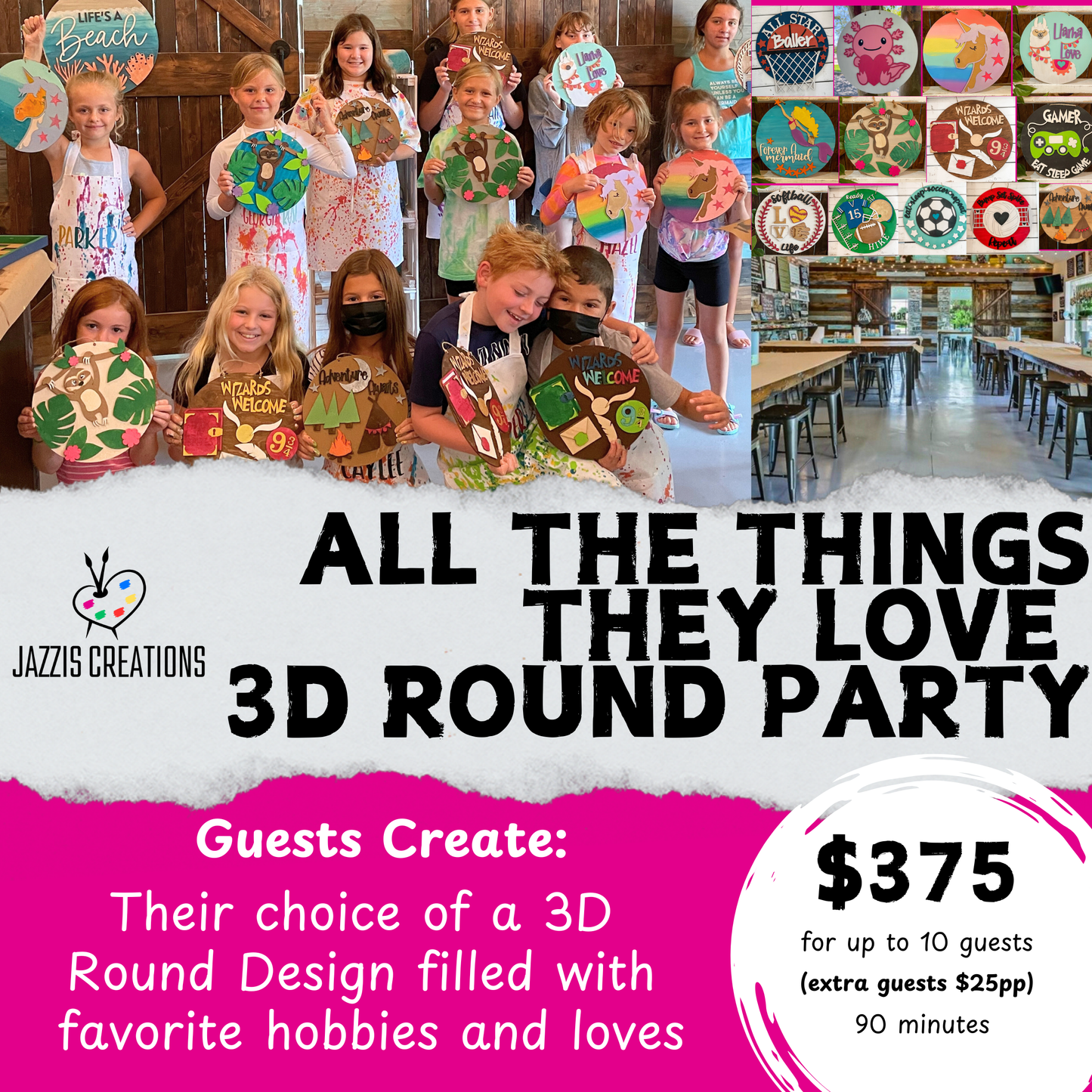 3D Round Party