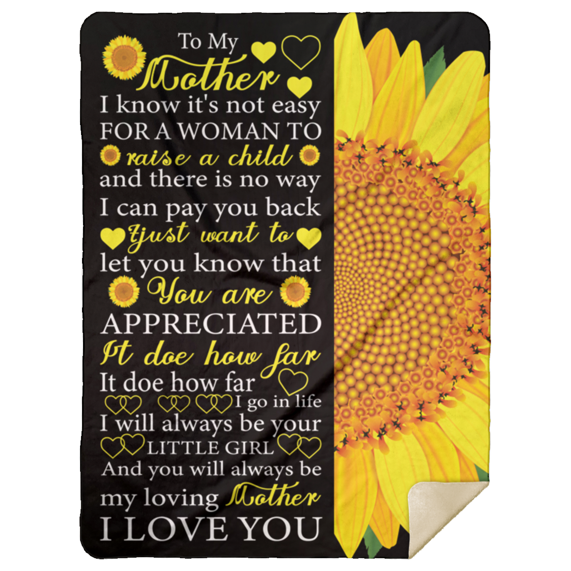 To My Mom | Sunflower Blanket