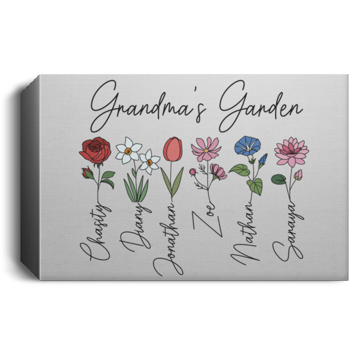 Grandma's Garden Custom Canvas