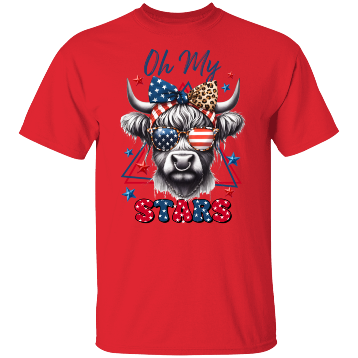 Highland Cow (2) 4th of July T-Shirt