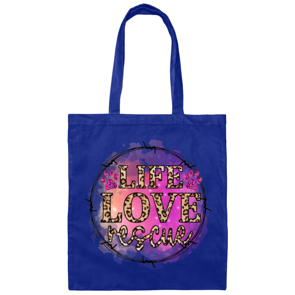 Life Love Rescue Canvas Tote Bag