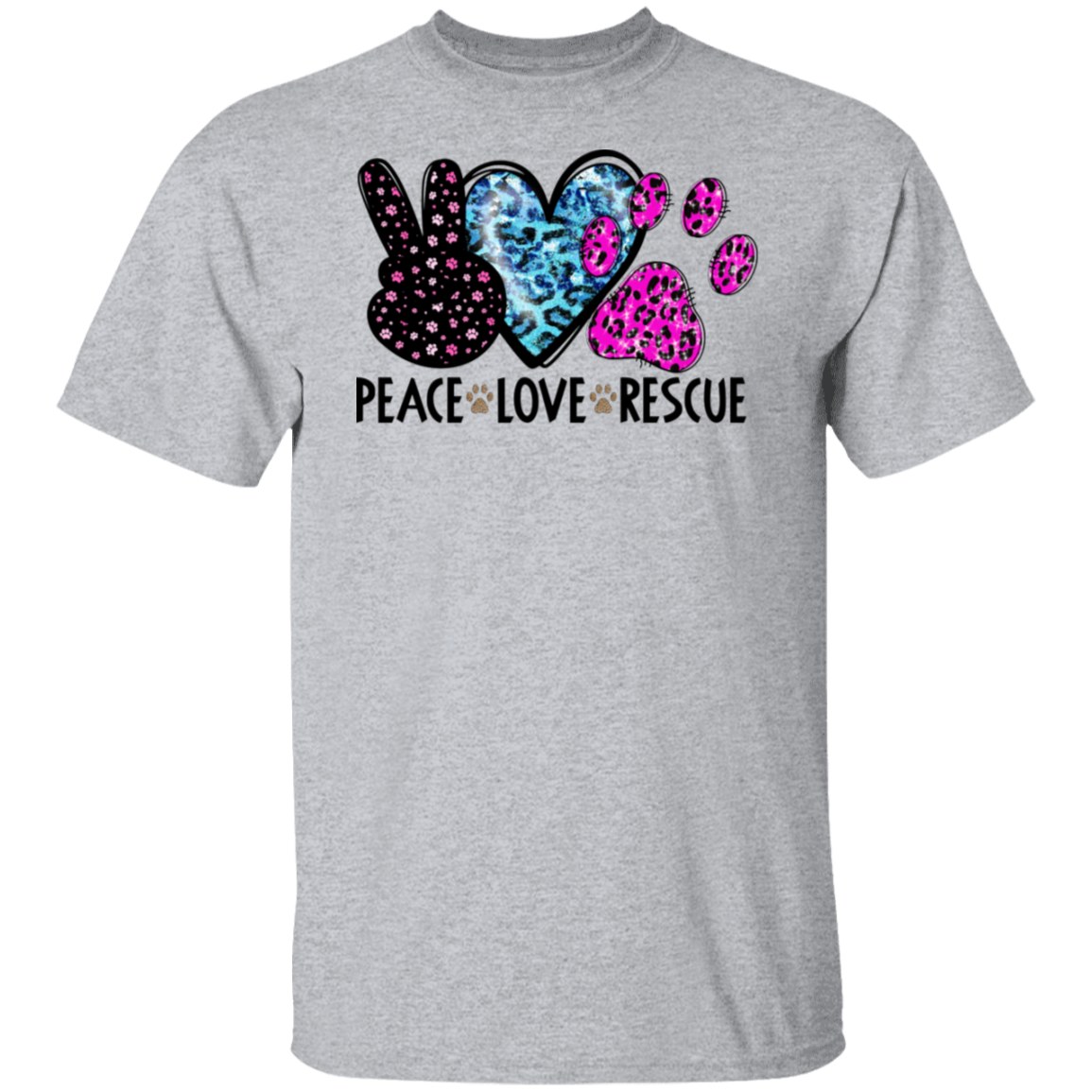 Peace Love Rescue T-Shirt