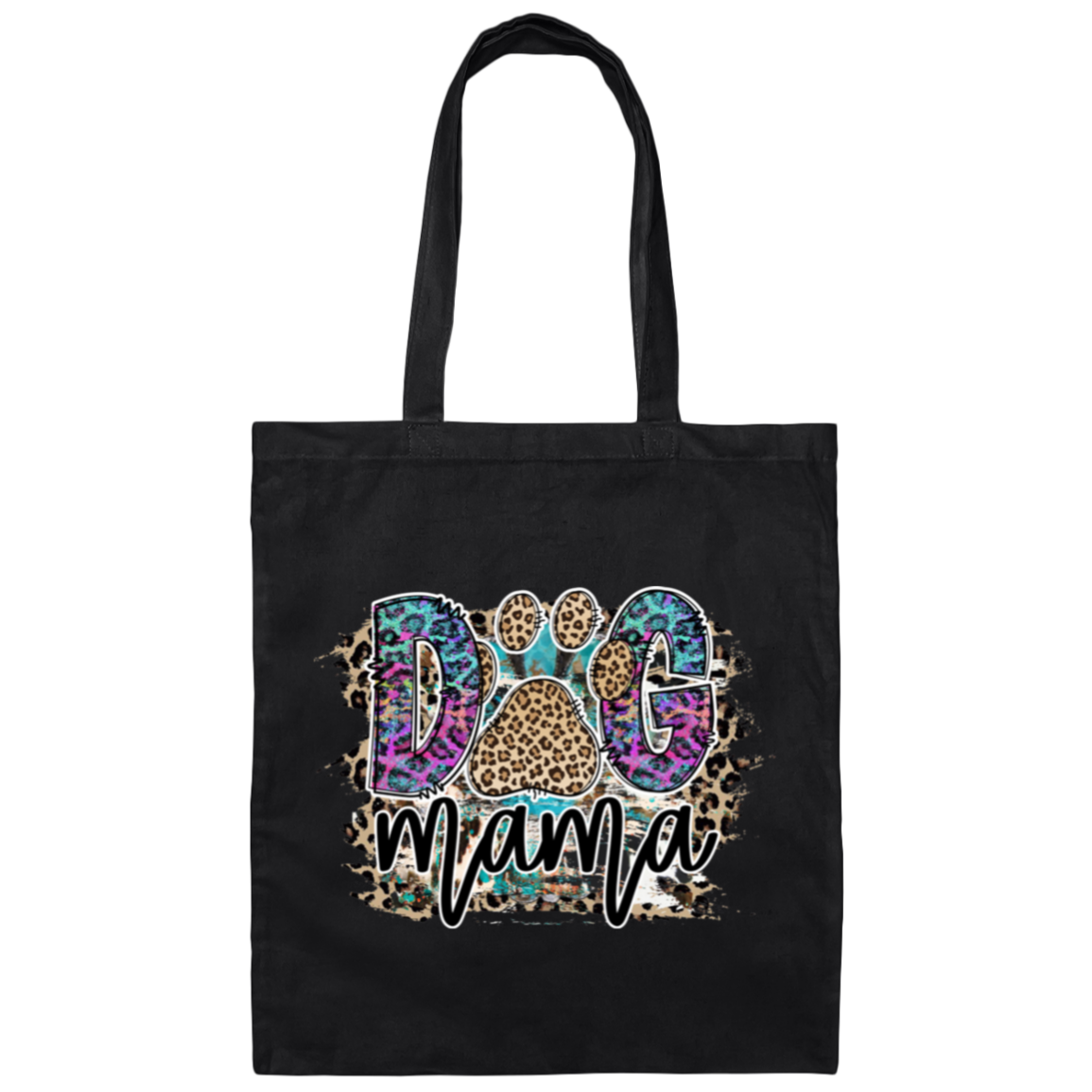 Dog Mama Canvas Tote Bag