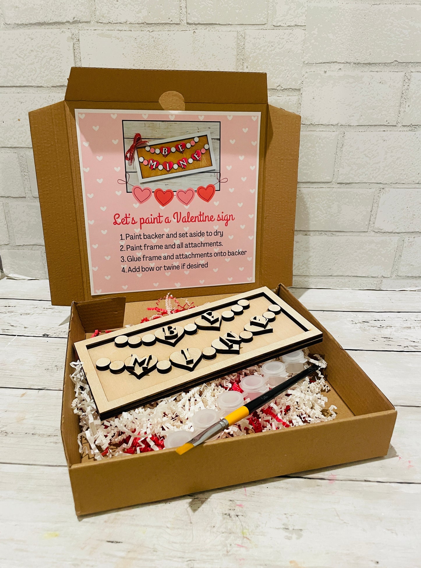 "Be Mine" Valentine Sign DIY Craft Kit