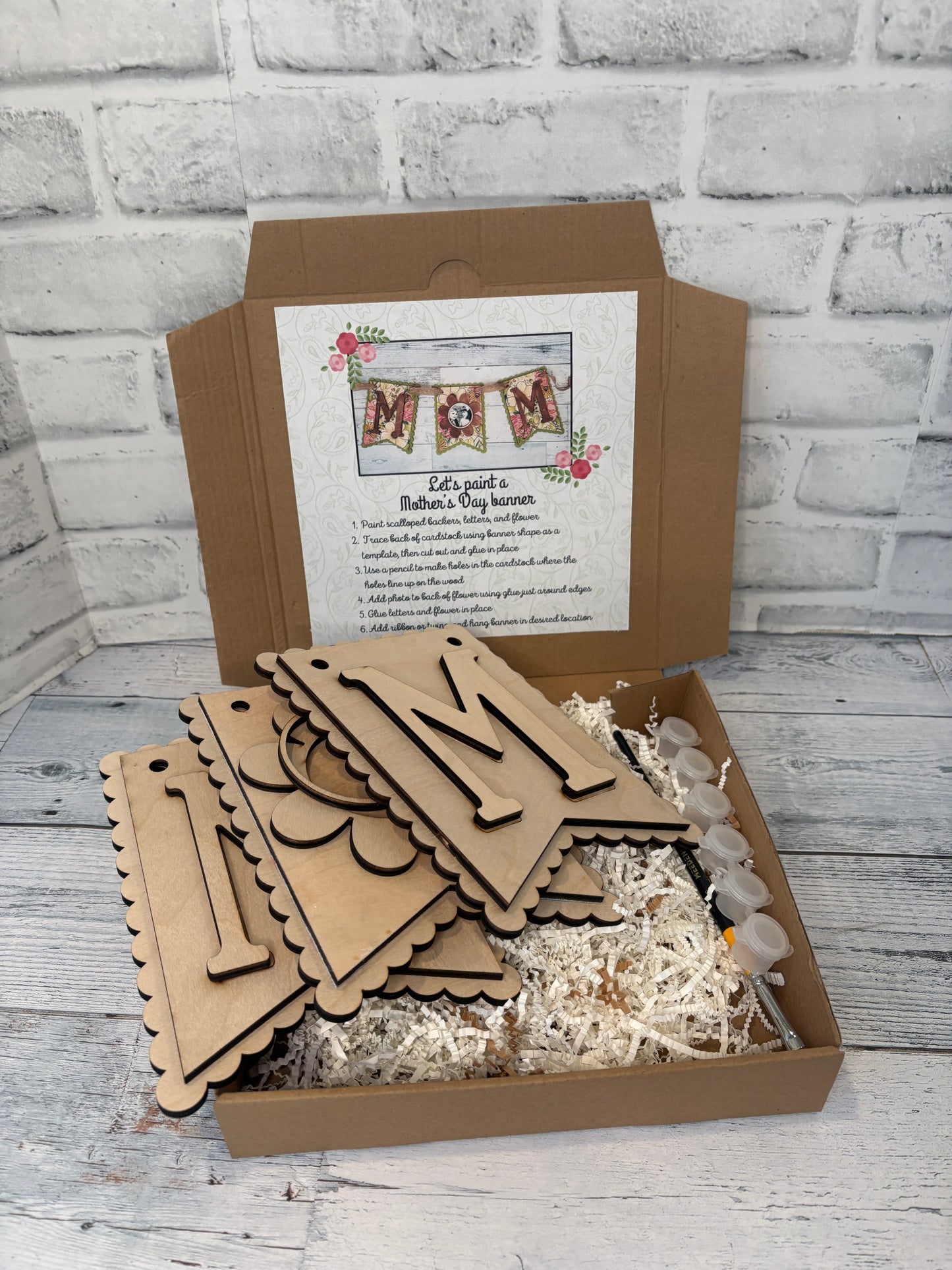 Mother's Day Banner DIY Kit – Paint & Create a Personalized Gift