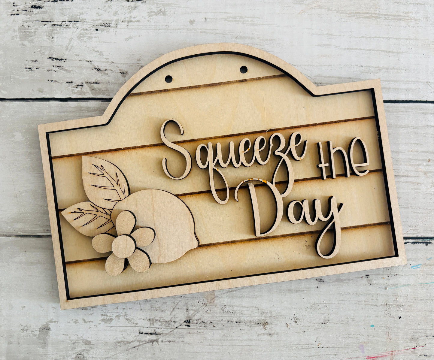 Squeeze the Day – Lemon Summer Sign DIY Craft Kit for Kids