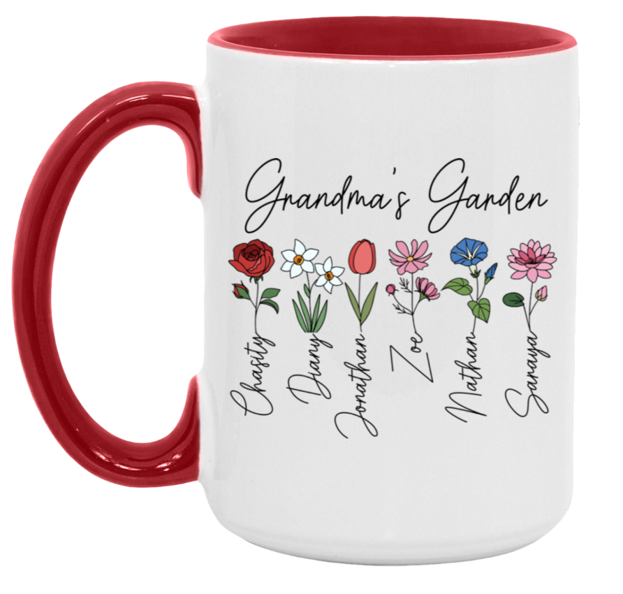 Grandma's Garden Custom Mug
