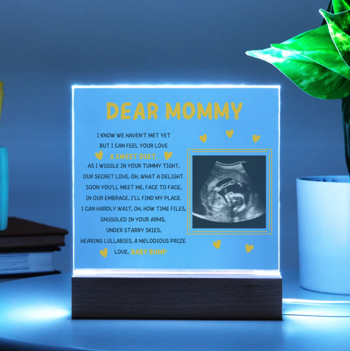 Dear Mommy Picture Acrylic Plaque