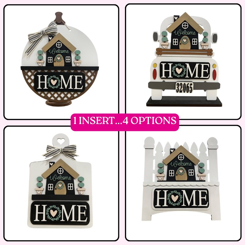 Welcome Home Farmhouse Truck Insert P9997