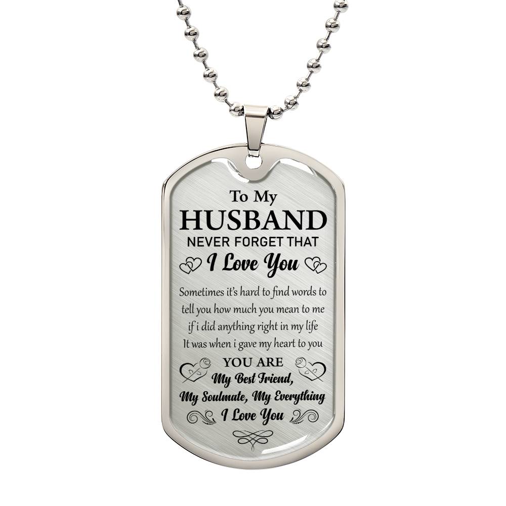 TO MY HUSBAND | MY BEST FRIEND | DOG TAG