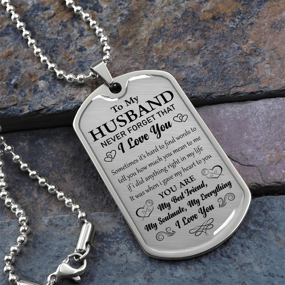 TO MY HUSBAND | MY BEST FRIEND | DOG TAG