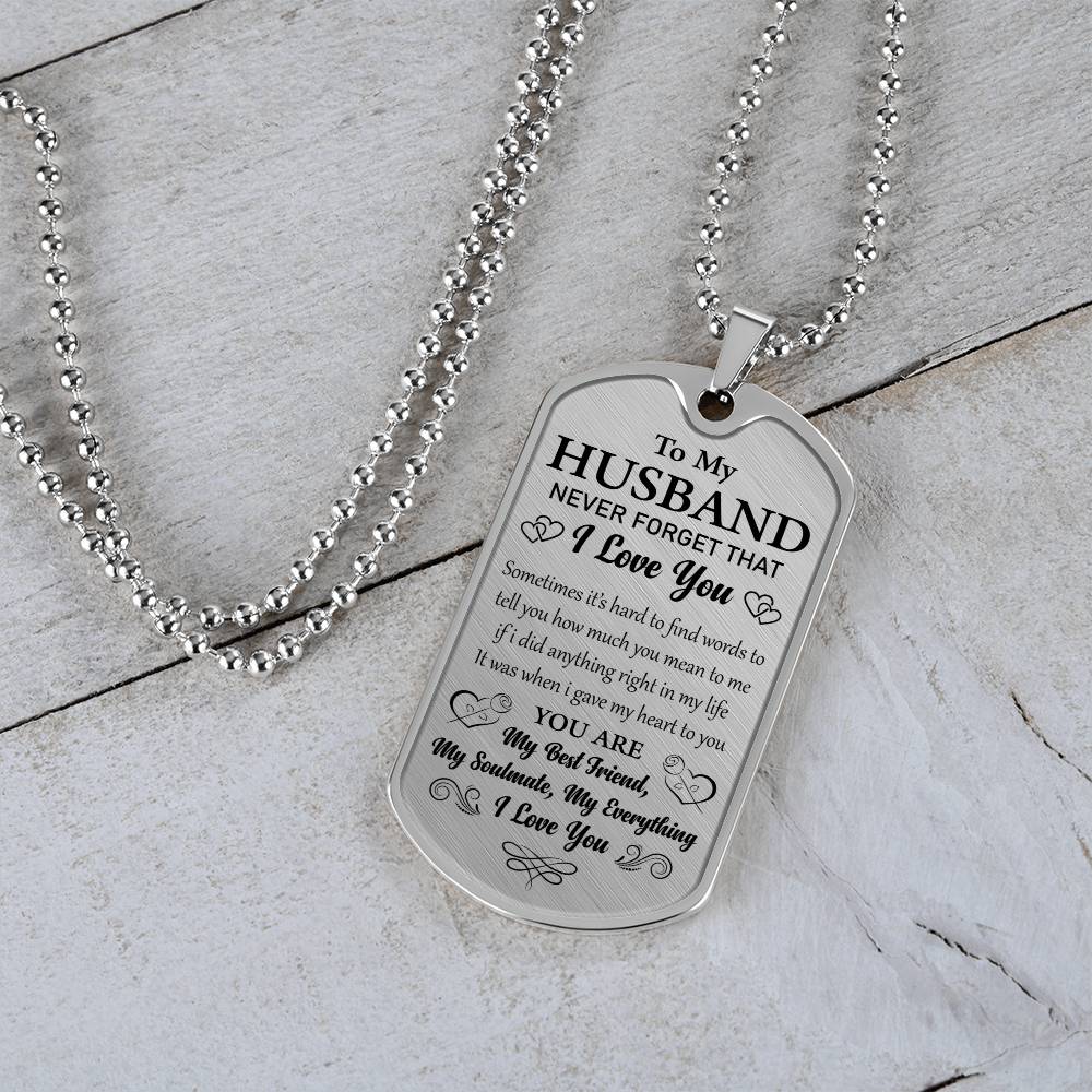 TO MY HUSBAND | MY BEST FRIEND | DOG TAG