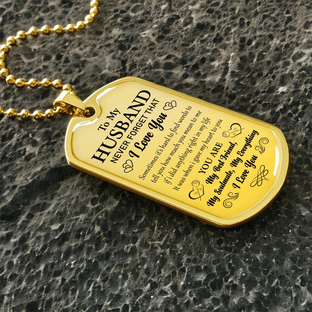 TO MY HUSBAND | MY BEST FRIEND | DOG TAG