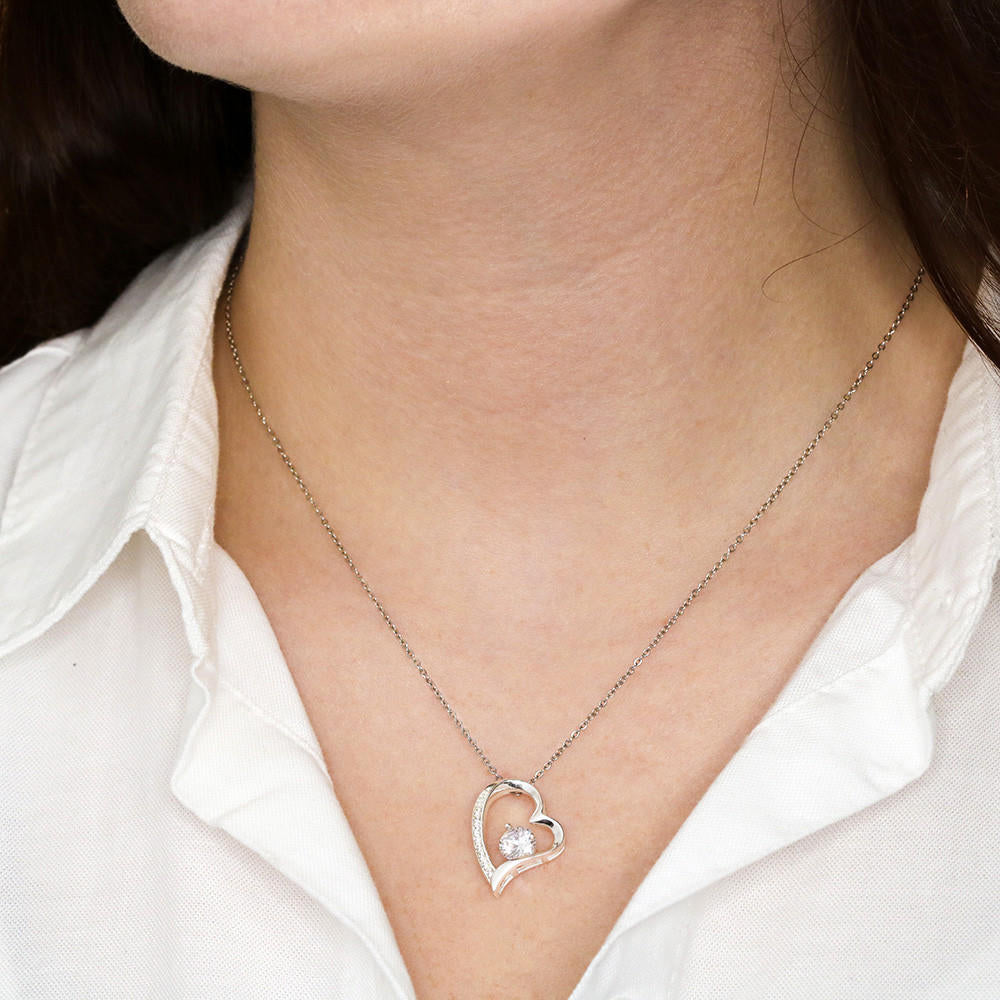To My Beautiful Daughter From Dad Heart Necklace