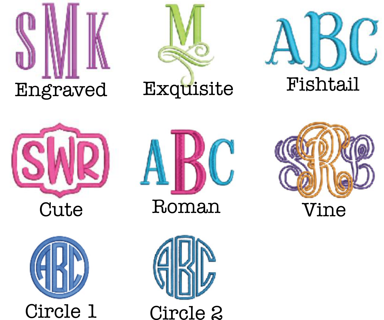Tote Bag with Embroidered Monogram - Navy Stripe