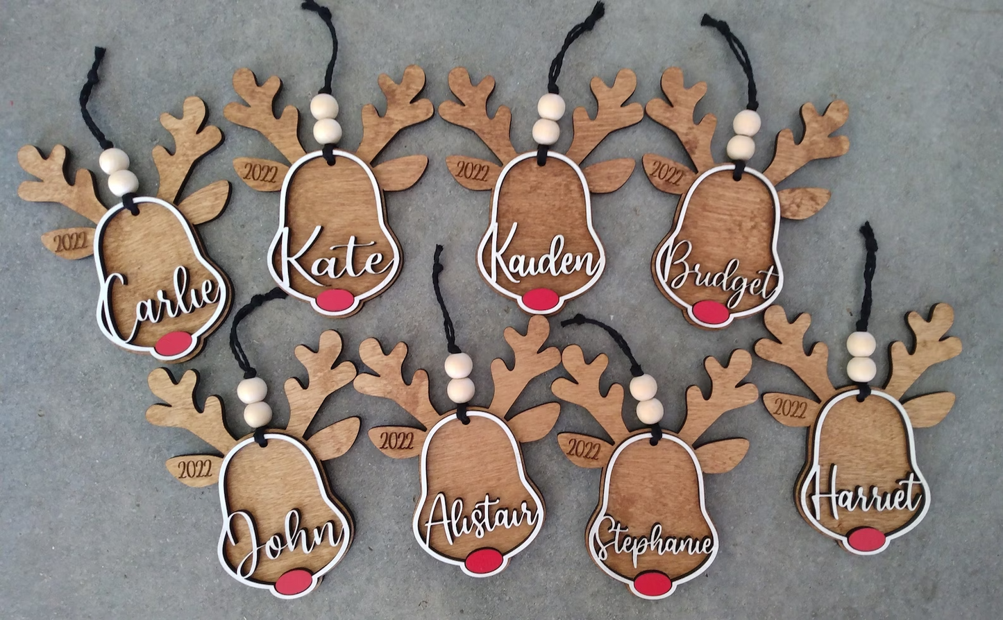 Personalized Reindeer Ornament