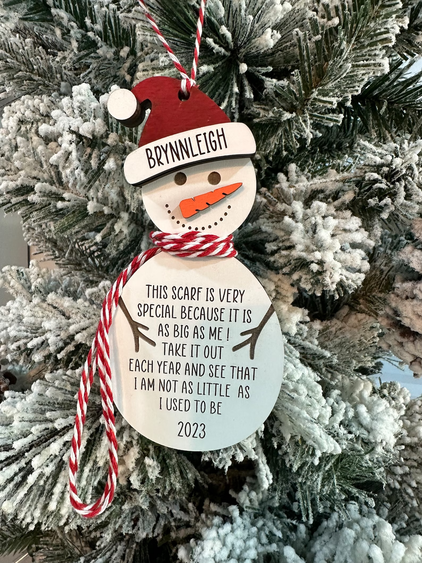 Personalized Childβs Height Ornament