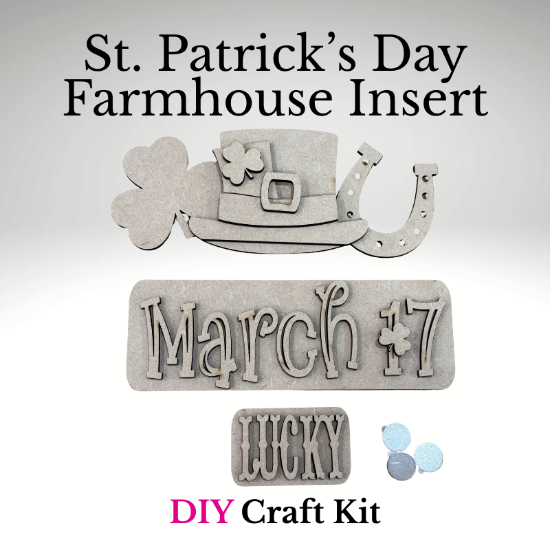 St. Patrick’s Day Farmhouse Truck Insert - DIY Craft KIt P1015