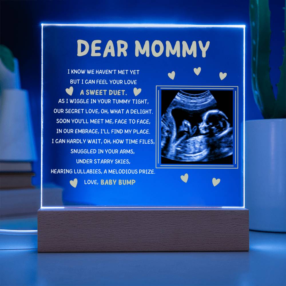Dear Mommy Picture Acrylic Plaque