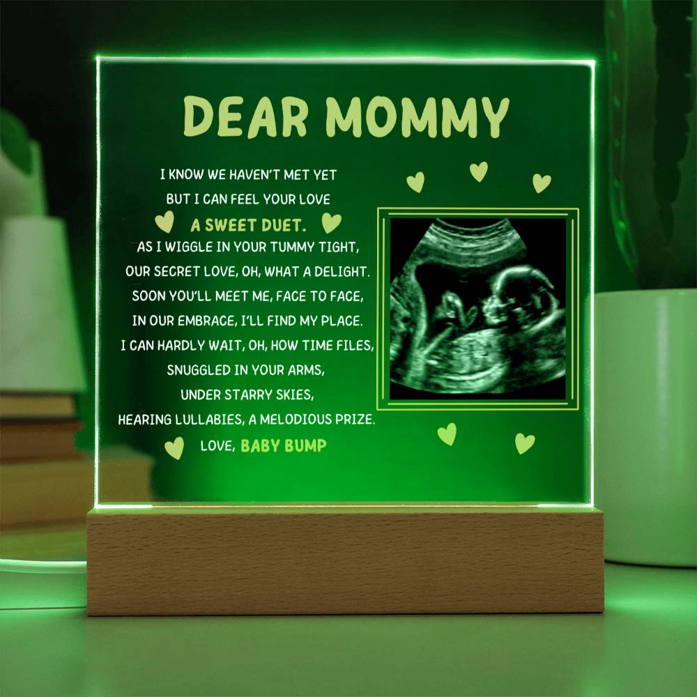 Dear Mommy Picture Acrylic Plaque