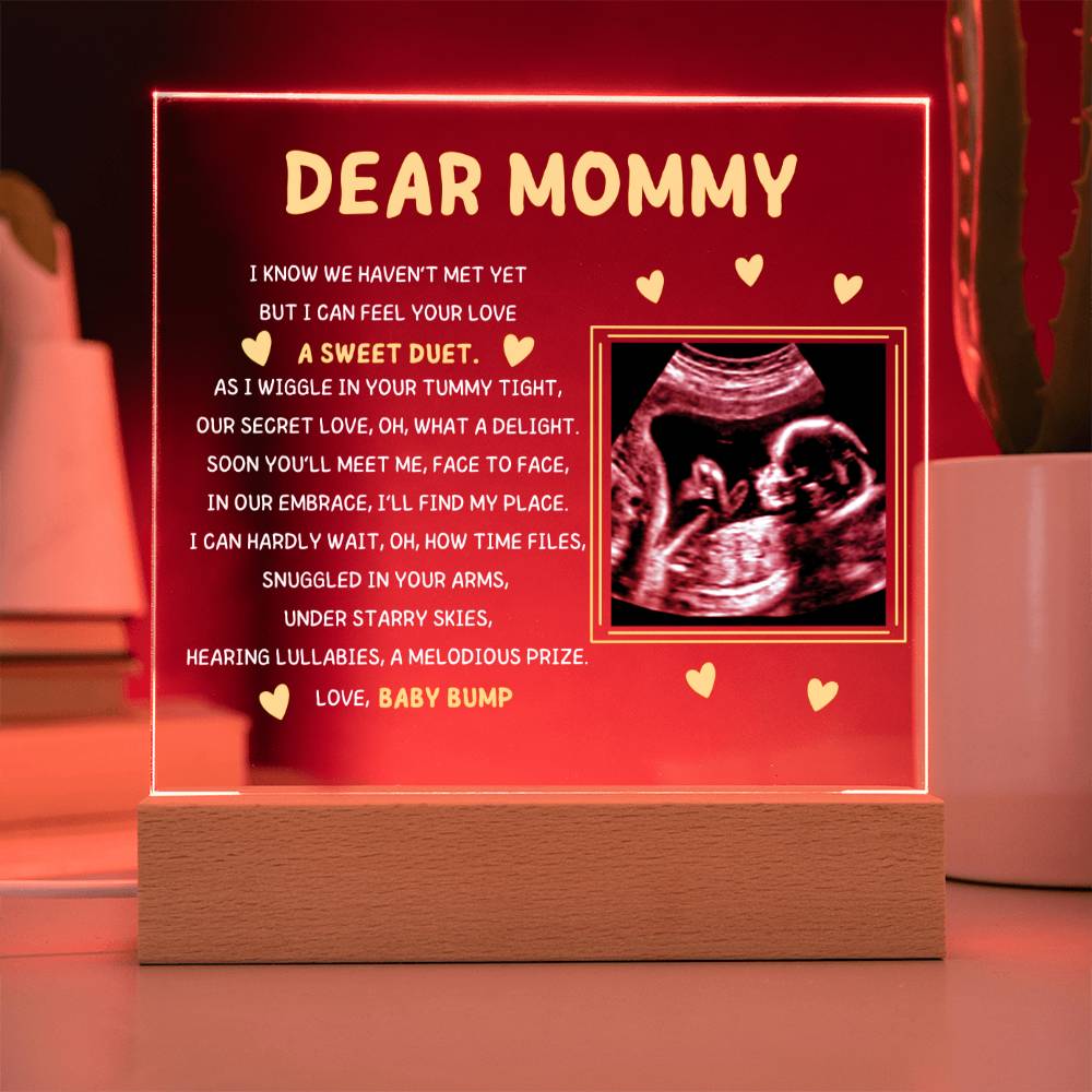 Dear Mommy Picture Acrylic Plaque
