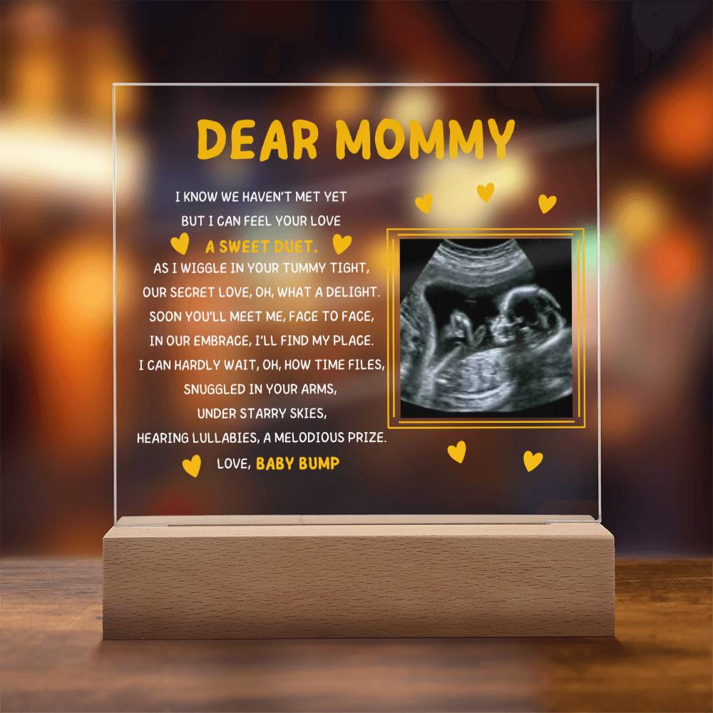 Dear Mommy Picture Acrylic Plaque