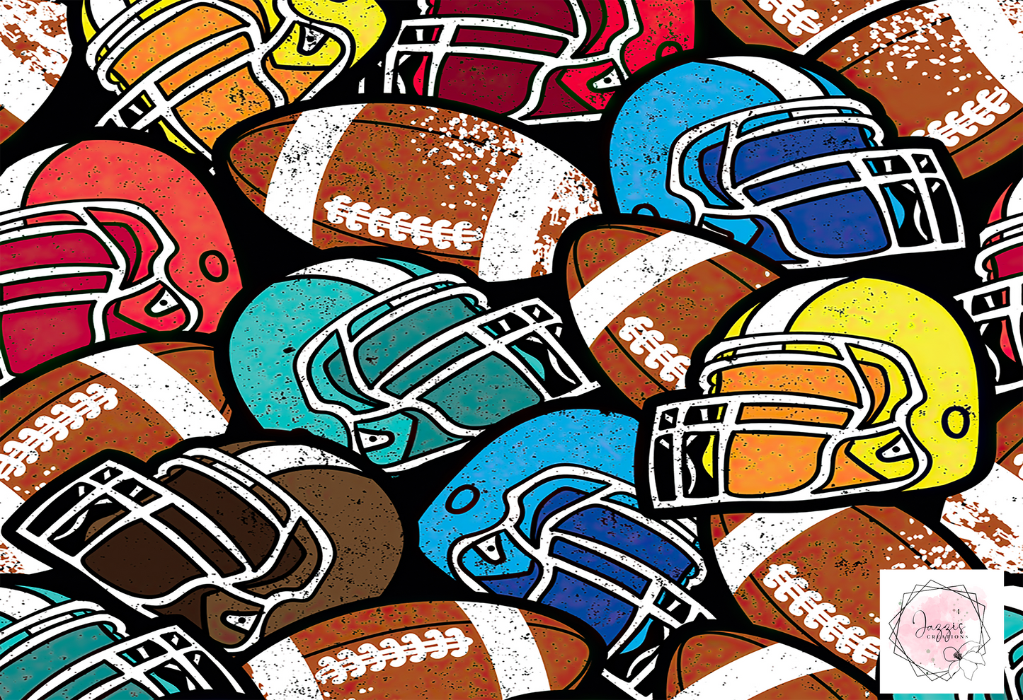 Cartoon Football Kid Tumbler