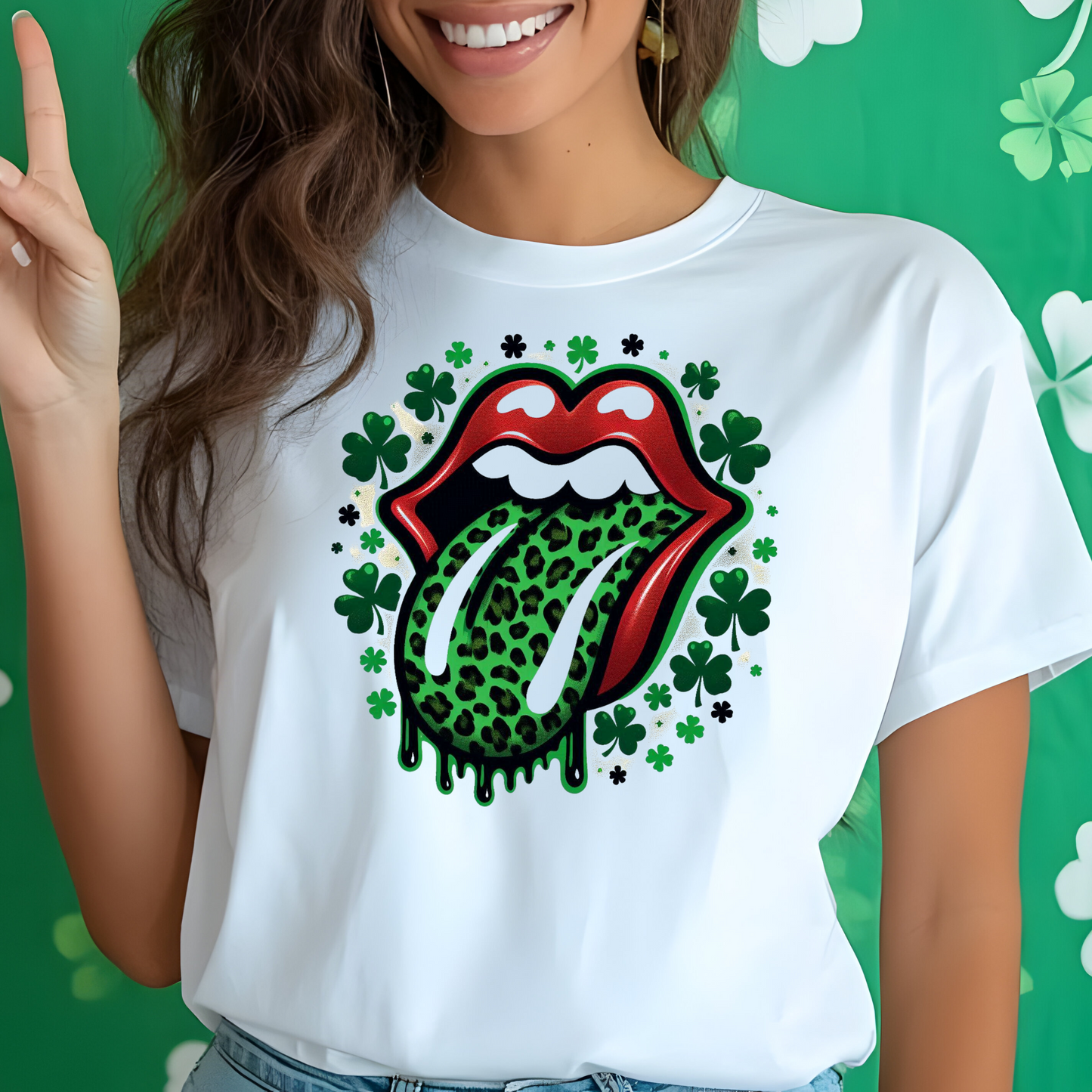 St. Patrick’s Day Drippin' Lips T-Shirt