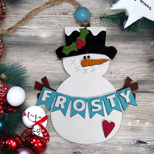 Pop Out Build Your Own Frosty the Snowman Ornament Kit