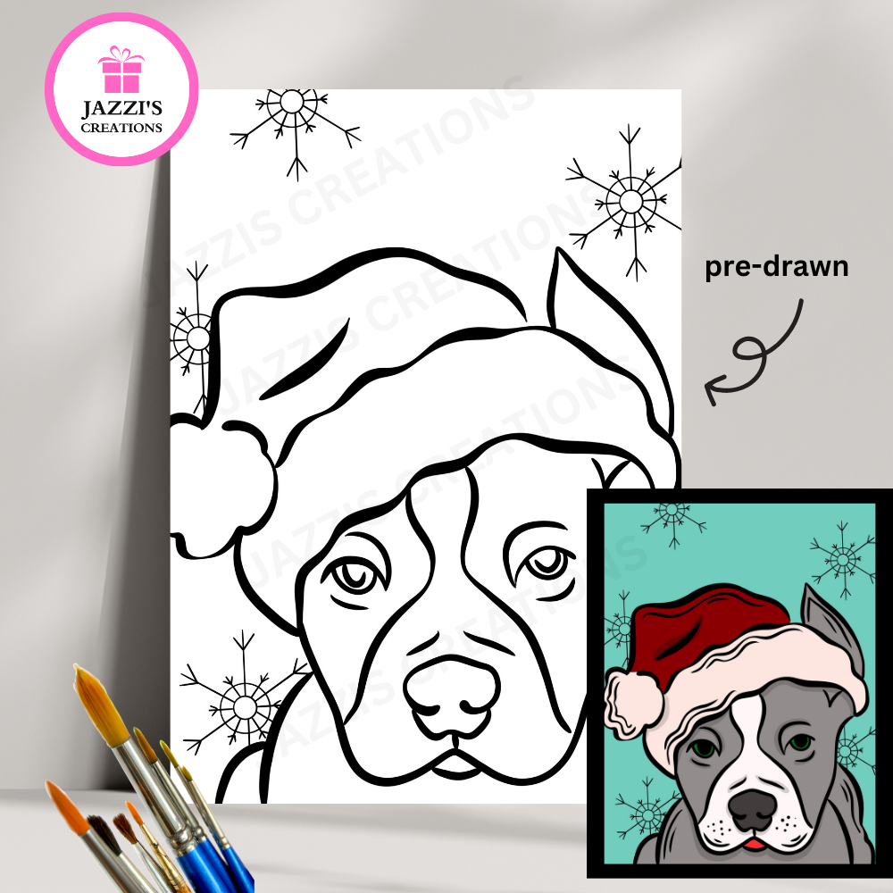 DIY Canvas Paint Party Kit - Holiday Pit