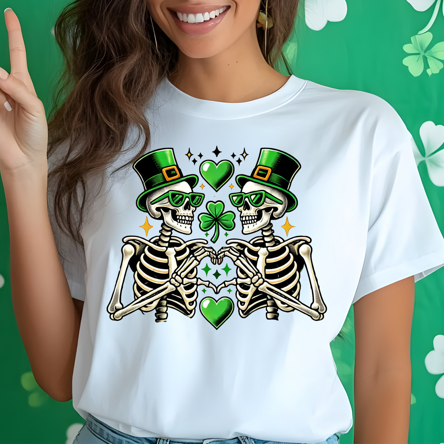 St. Patrick’s Day Skeleton T-Shirt