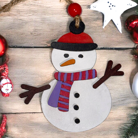 Pop Out Build Your Own Snowman Ornament Kit