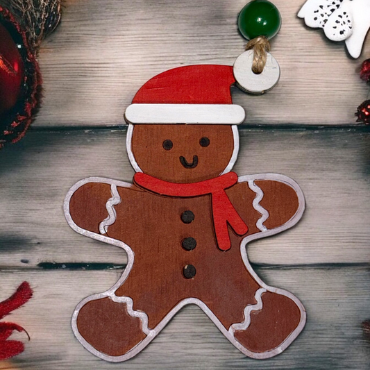 Pop Out Build Your Own Gingerbread Ornament Kit