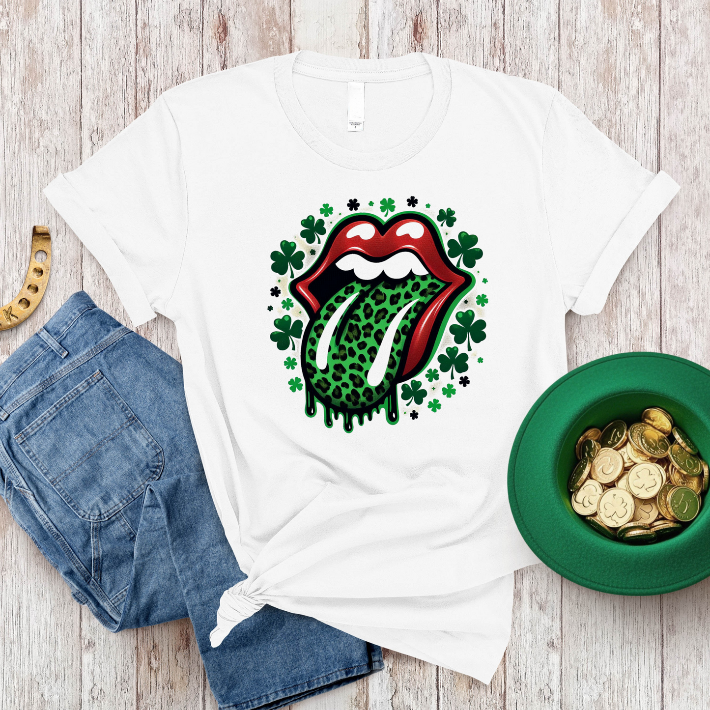 St. Patrick’s Day Drippin' Lips T-Shirt