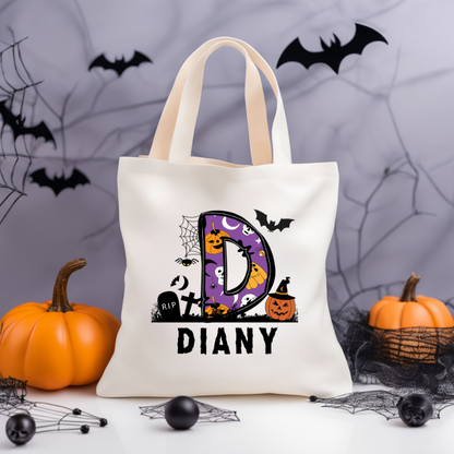 Personalized Halloween Tote Bag