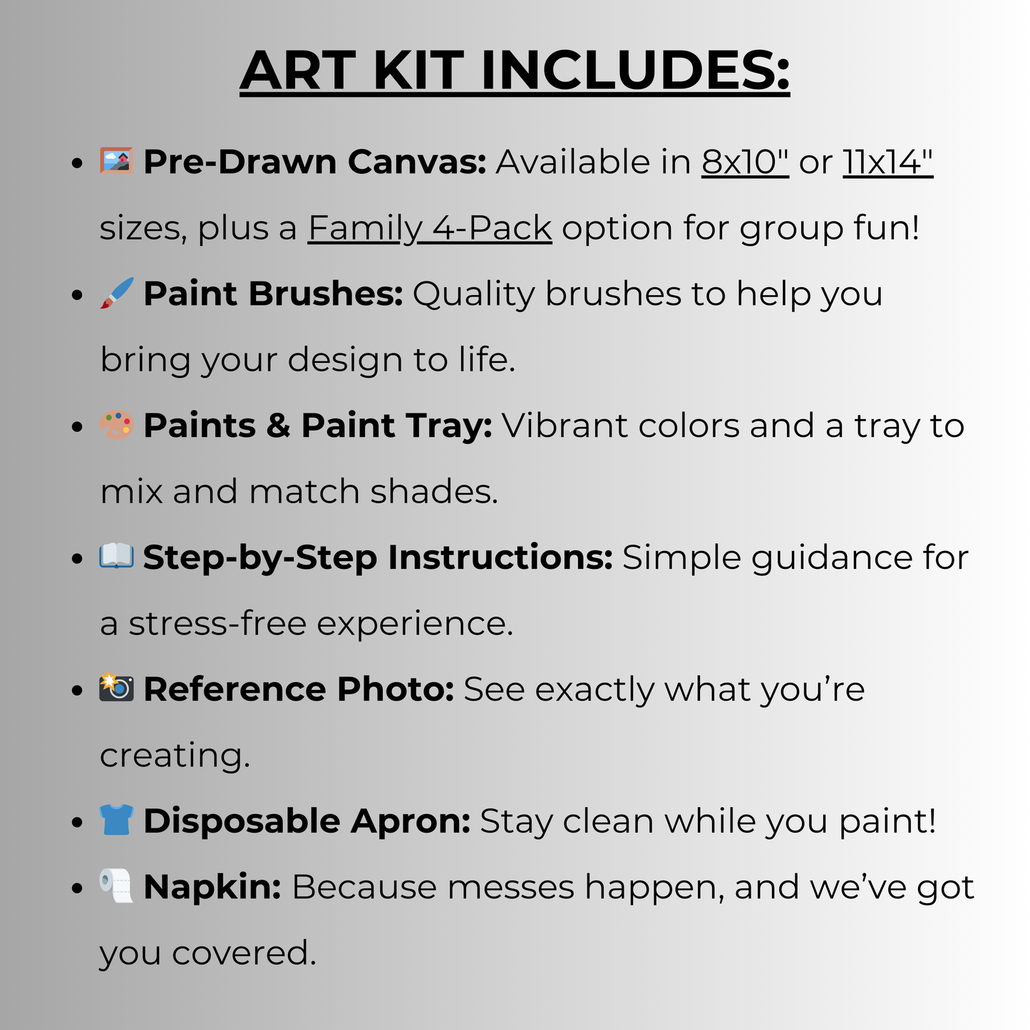 DIY Canvas Paint Party Kit - Coffee Lover