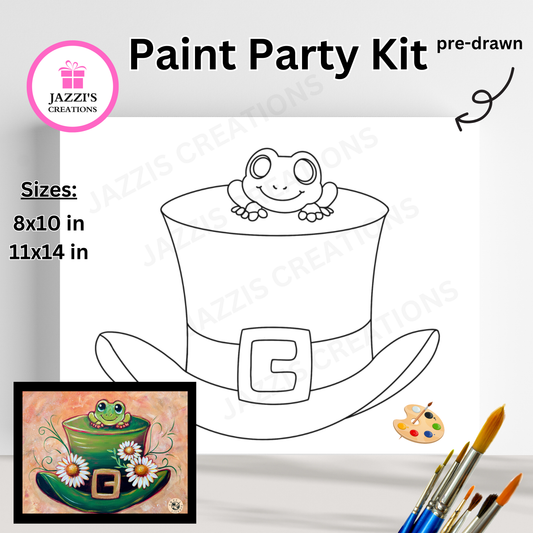 DIY Canvas Paint Party Kit - Hoppy St. Patty's Day