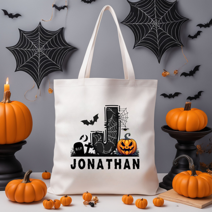 Personalized Halloween Tote Bag