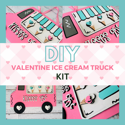 Valentine Ice Cream Truck DIY Craft Kit