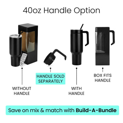 Custom 40oz skinny tumbler in multiple satin powder coat colors by Jazzi’s Creations for corporate and event branding