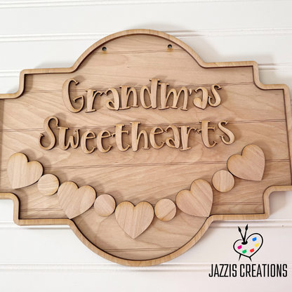 Grandma’s Sweethearts Valentine Door Hanger