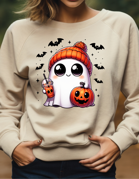 Halloween Cute Coffee Ghost